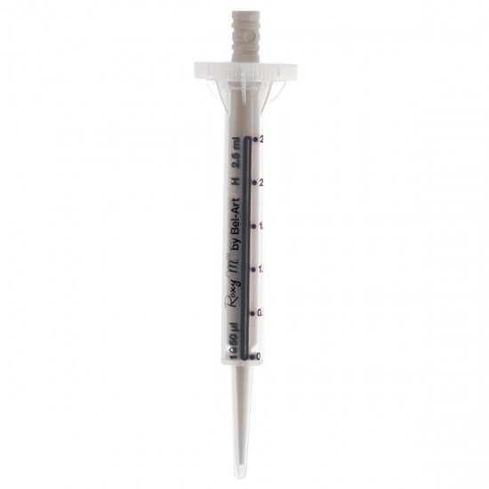 Bel-Art Roxy M™ 无菌 2.5 毫升重复移液器吸头（每包 100 个）