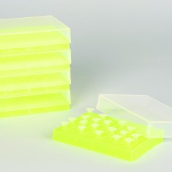 Bel-Art PCR架;0.2毫升管,96个位置,荧光黄(5包)