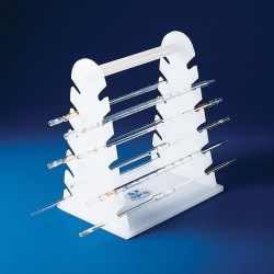 Bel-Art Pipette Support Rack; 22cm and Longer, 12 Places, 9½ x 7 x 11½ in., Polyethylene