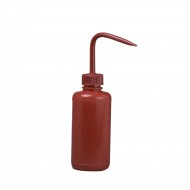 Bel-Art 250 毫升红色聚乙烯洗涤瓶和瓶盖，28 毫米瓶盖（6 件装）