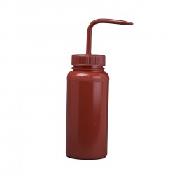 Bel-Art 500ml Red Polyethylene Wash Bottle & Cap, 53mm Closure (Pack of 6)