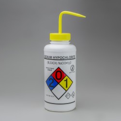 Bel-Art GHS 标记安全排气式次氯酸钠（漂白剂）洗涤瓶； 1000ml (一包 2)
