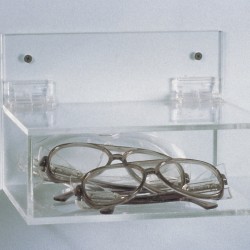Bel-Art Safety Eyewear Holder with Lid; Acrylic, 9 x 6 x 3³/₁₆ in.