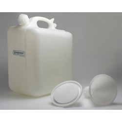 Bel-Art 安全废物 20 升（5 加仑）水壶； 聚乙烯，漏斗顶，45mm 封闭