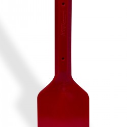 Bel-Art Hard Plastic Scraper; 10 in. Handle, 5 x 6 in. Blade, Red