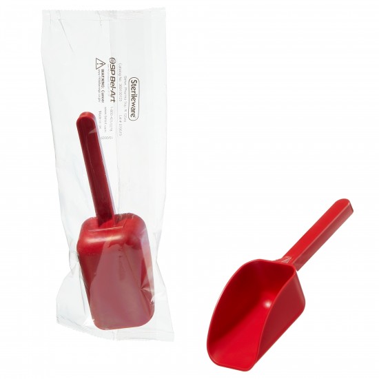 Bel-Art Sterileware药勺 - 红色； 125 毫升（4 盎司），独立包装（每包 100 个）