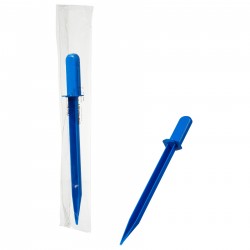 Bel-Art Sterileware杯状粉末铲； 25 厘米，蓝色，独立包装（每包 100 个）