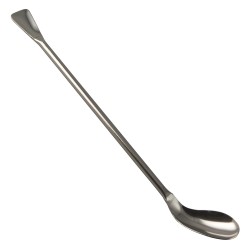 Bel-Art椭圆勺和抹刀取样器;长15cm, 10ml，不锈钢