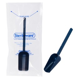 Bel-Art Sterileware金属检测无菌取样勺;60ml(2盎司)，塑料，单独包装，蓝色(100个/包)