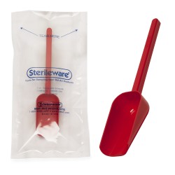Bel-Art无菌取样勺；60ml（2oz），红色，塑料，单独包装（10包）