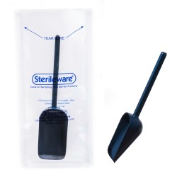 Bel-ArtSterileware金属检测无菌取样勺;125ml(4盎司)塑料，单独包装，蓝色(100个/包)