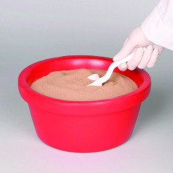 Bel Art Sterileware®弯柄无菌勺；125ml，塑料，单独包装（10包）