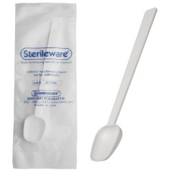 Bel Art Sterileware长柄无菌取样勺；4.93ml（1茶匙），塑料，单独包装（10包）