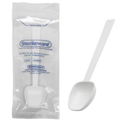 Bel-Art Sterileware Long Handle Sterile Sampling Spoon; 14.79ml (3 tsp), Plastic, Individually Wrapped (Pack of 200)