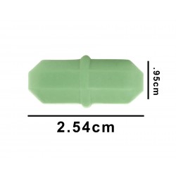 Bel-Art Spinbar 稀土特氟龙八边形磁力搅拌棒； 2.54 x 0.95cm，绿色