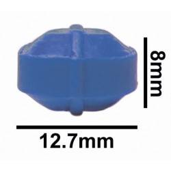 Bel-Art Spinbar® Teflon® 八边形磁力搅拌棒； 12.7 x 8 毫米，蓝色
