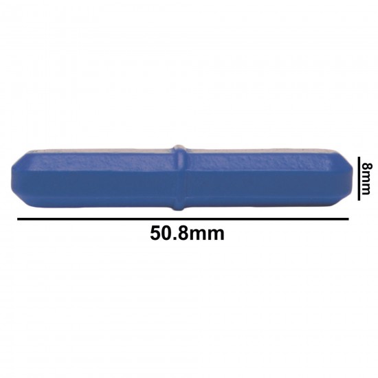 Bel-Art Spinbar® Teflon® 八边形磁力搅拌棒； 50.8 x 8 毫米，蓝色