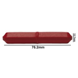 Bel-Art Spinbar® Teflon® 八边形磁力搅拌棒； 76.2 x 12.7 毫米，红色