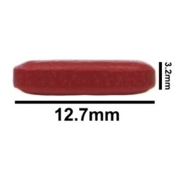 Bel-Art Spinbar® Teflon® 八边形磁力搅拌棒； 12.7 x 3.2 毫米，红色