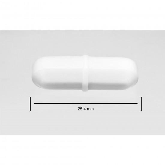 Bel-Art Spinbar® Teflon® 八边形磁力搅拌棒； 25.4 x 8 毫米，白色