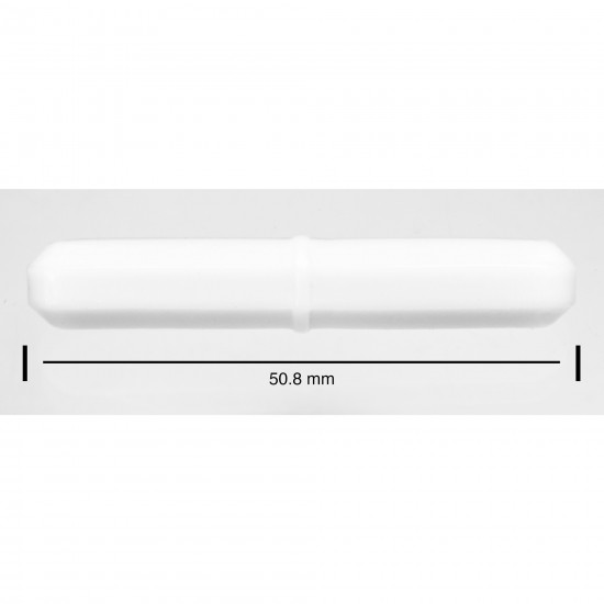 Bel-Art Spinbar® Teflon® 八边形磁力搅拌棒； 50.8 x 8 毫米，白色