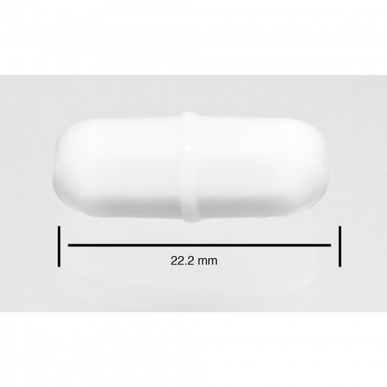 Bel-Art Spinbar® Teflon® Octagon Magnetic Stirring Bar; 22.2 x 8mm, White
