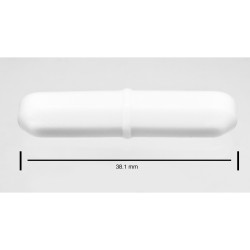 Bel-Art Spinbar® Teflon® 八边形磁力搅拌棒； 38.1 x 8 毫米，白色