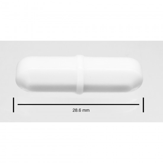 Bel-Art Spinbar® Teflon® 八边形磁力搅拌棒； 28.6 x 8 毫米，白色