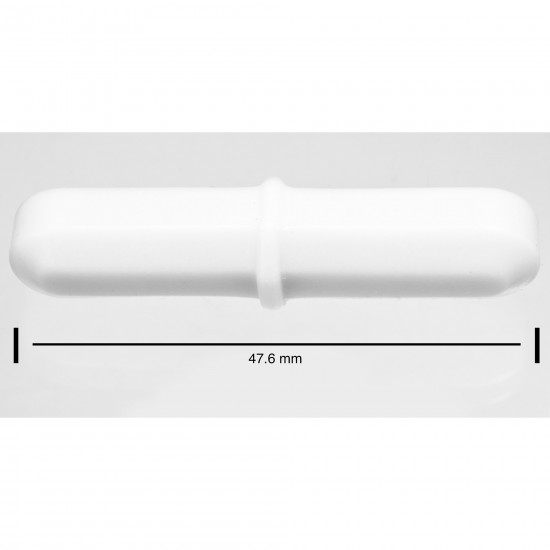 Bel-Art Spinbar® Teflon® 八边形磁力搅拌棒； 47.6 x 9.5 毫米，白色
