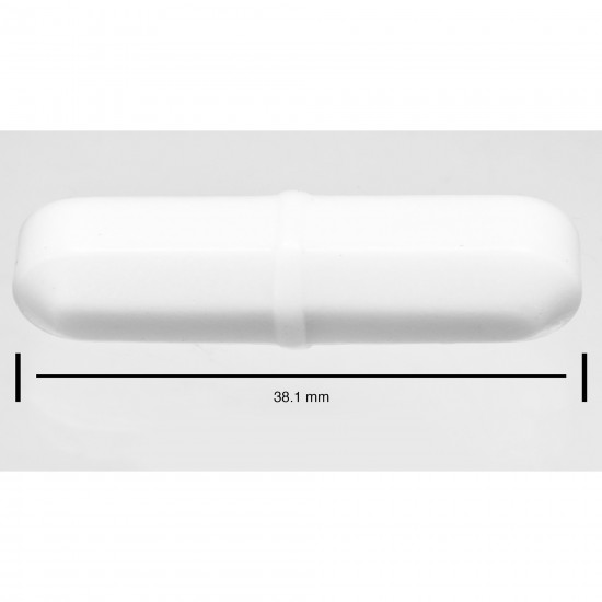 Bel-Art Spinbar® Teflon® 八边形磁力搅拌棒； 38.1 x 9.5 毫米，白色