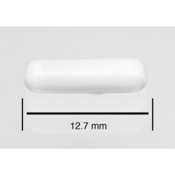Bel-Art Spinbar® Teflon® 八边形磁力搅拌棒； 12.7 x 3.2 毫米，白色