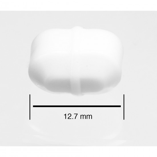 Bel-Art Spinbar® Teflon® 八边形磁力搅拌棒； 12.7 x 8 毫米，白色