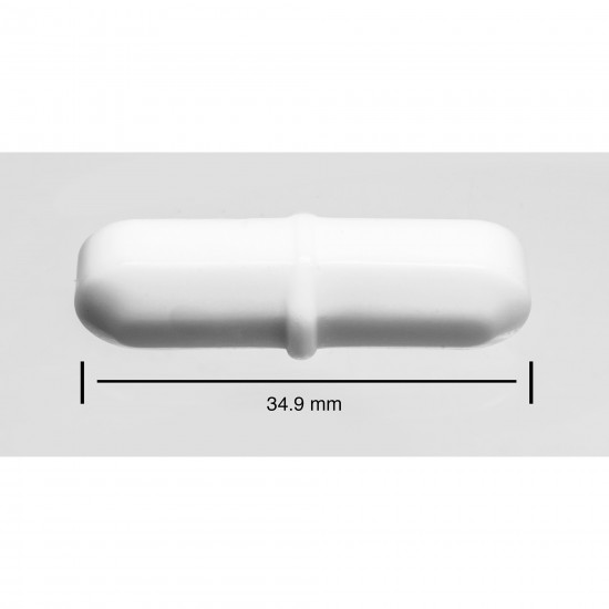 Bel Art Spinbar®Teflon®八角形磁力搅拌棒；34.9 x 9.5毫米，白色