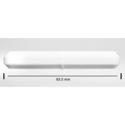 Bel-Art Spinbar® Teflon® 八边形磁力搅拌棒； 63.5 x 9.5 毫米，白色