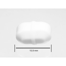 Bel-Art Spinbar® Teflon® 八边形磁力搅拌棒； 15.9 x 9.5 毫米，白色