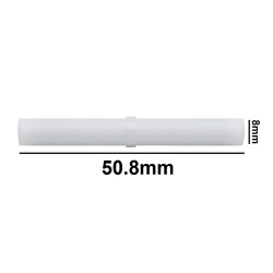 Bel Art Spinbar®Teflon®圆柱形磁力搅拌棒；50.8 x 8毫米，白色