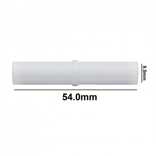 Bel Art Spinbar®Teflon®圆柱形磁力搅拌棒；54.0 x 9.5毫米，白色