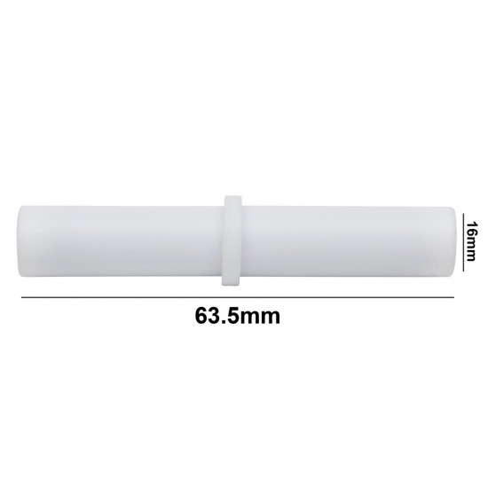 Bel Art Spinbar®Teflon®圆柱形磁力搅拌棒；63.5 x 16毫米，白色
