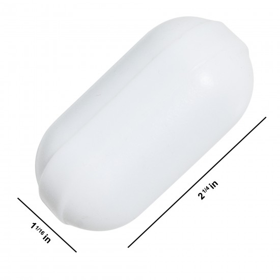Bel Art Spinbar®巨型多边形聚四氟乙烯磁力搅拌棒；57 x 27毫米，白色，不带枢轴环