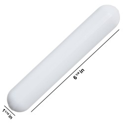 Bel Art Spinbar®巨型多边形聚四氟乙烯磁力搅拌棒；108 x 27毫米，白色，不带枢轴环