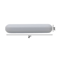 Bel Art Spinbar®Teflon®多边形磁力搅拌棒；2 x⅜ 英寸，白色，无枢轴环