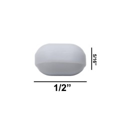 Bel Art Spinbar®Teflon®多边形磁力搅拌棒；½x⁵/₁₆ 英寸，白色，无枢轴环