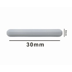 Bel-Art Spinbar® Teflon® Polygon Magnetic Stirring Bar; 30 x 8mm, White, without Pivot Ring