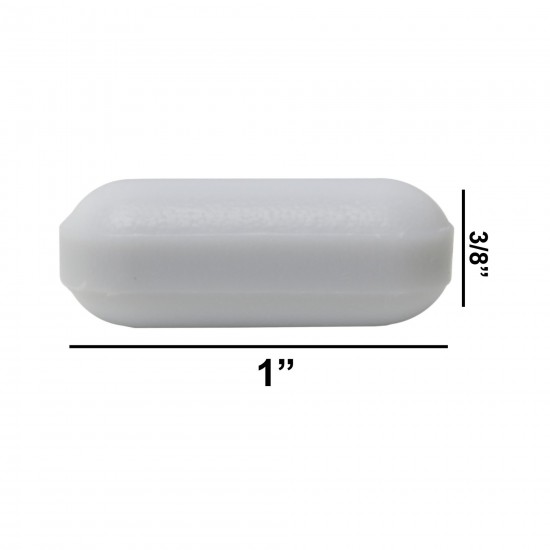 Bel Art Spinbar®Teflon®多边形磁力搅拌棒；1倍⅜ 英寸，白色，无枢轴环