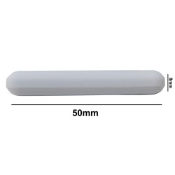 Bel Art Spinbar®Teflon®多边形磁力搅拌棒；50 x 8mm，白色，不带枢轴环