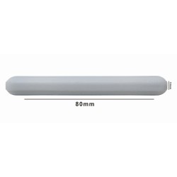 Bel Art Spinbar®Teflon®多边形磁力搅拌棒；80 x 10mm，白色，无枢轴环