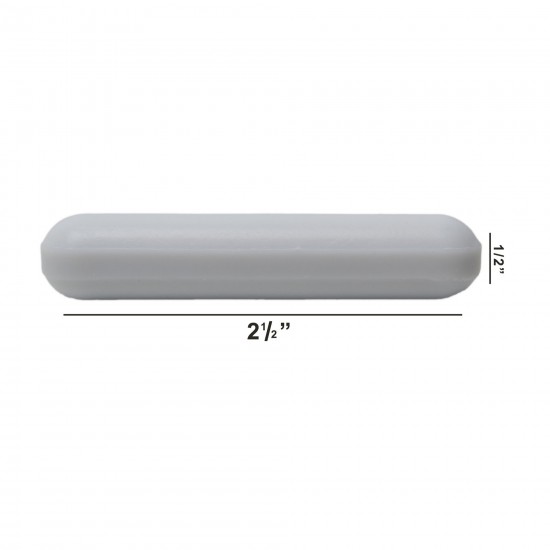 Bel Art Spinbar®Teflon®多边形磁力搅拌棒；2½x½英寸，白色，无枢轴环
