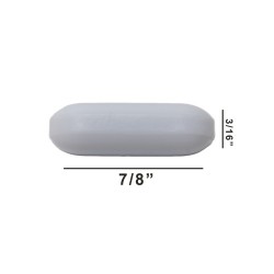 Bel Art Spinbar®Teflon®多边形磁力搅拌棒；⅞ x³/₁₆ 英寸，白色，无枢轴环