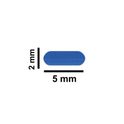 Bel-Art Spinbar® Teflon® Micro (Flea) 磁力搅拌棒； 5 x 2 毫米，蓝色