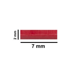 Bel-Art Spinbar® Teflon® Micro (Flea) 磁力搅拌棒； 7 x 2mm，红色